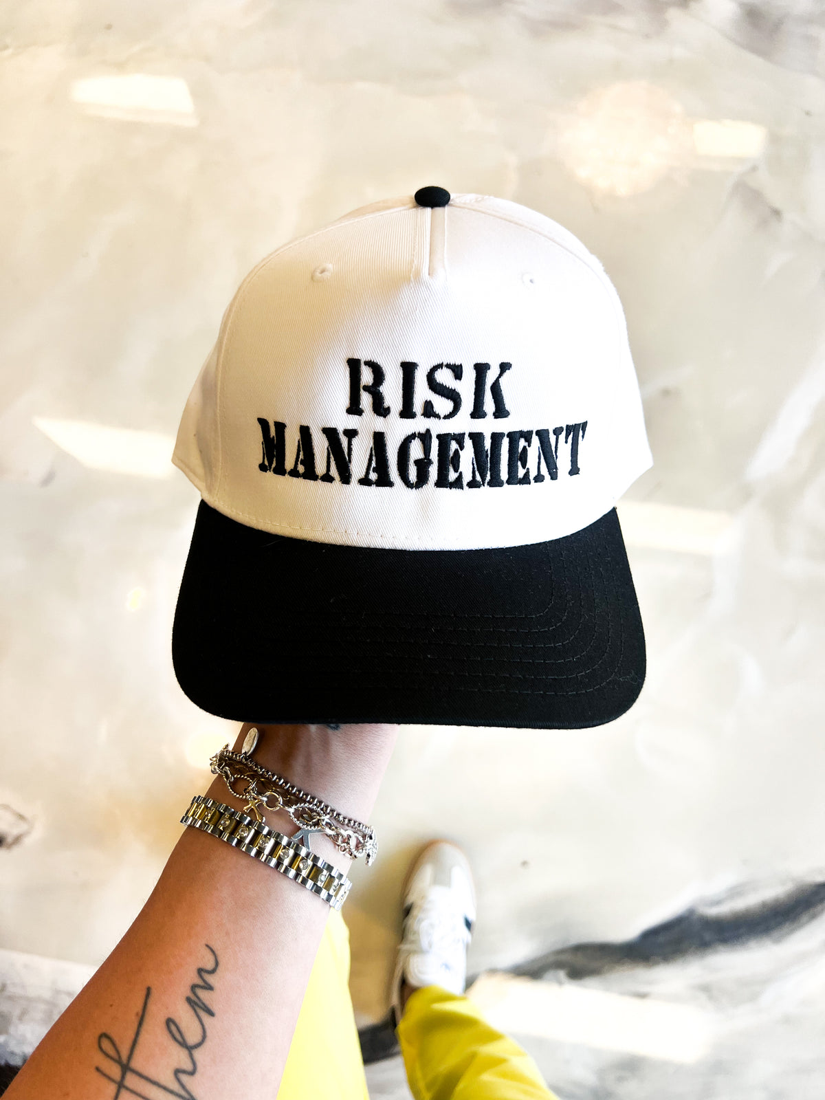 Fall Risk Hats Risk Management Trucker Hat | Statement Style Cap – GLWB Skin