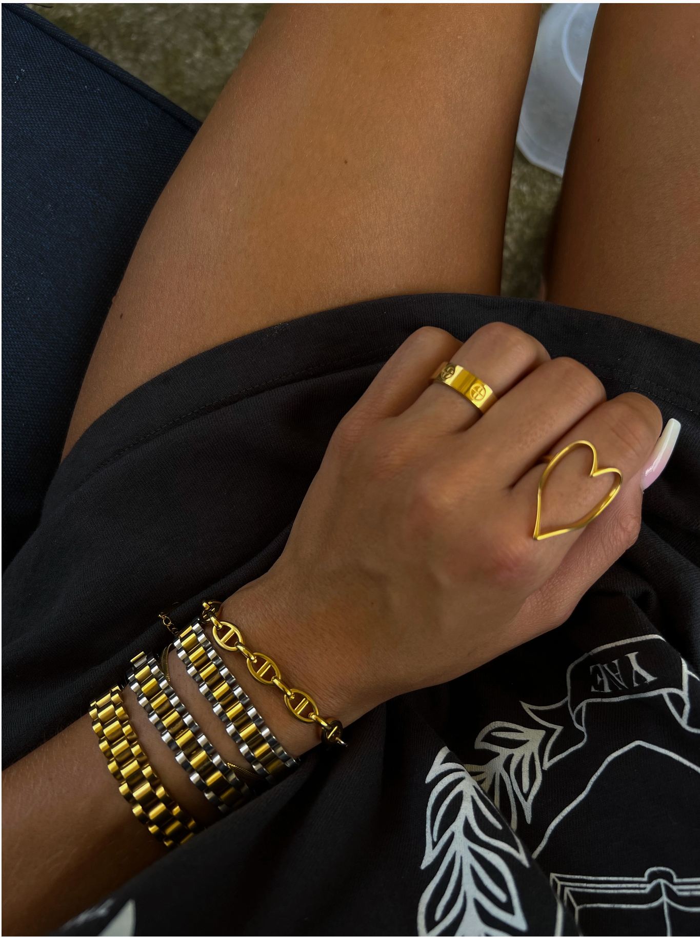 The Chain Watch Band Bracelet - Two Toned